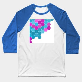 Hexagons Baseball T-Shirt